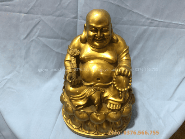 Tượng Phật Di Lặc bằng đồng vàng