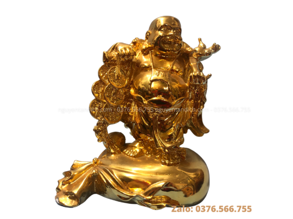 Bài trí tượng Phật Di Lặc bằng đồng